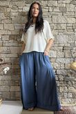 Basso Shirring Sailor Palazzo Pant Airforce